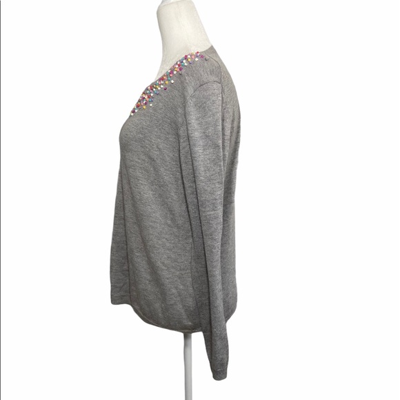Talbot Sweater Top Gray Size Small Petite - Picture 3 of 6